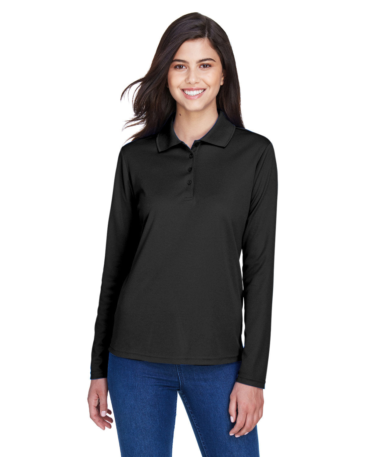 CORE365 Ladies' Pinnacle Performance Long-Sleeve Piqué Polo CORE365
