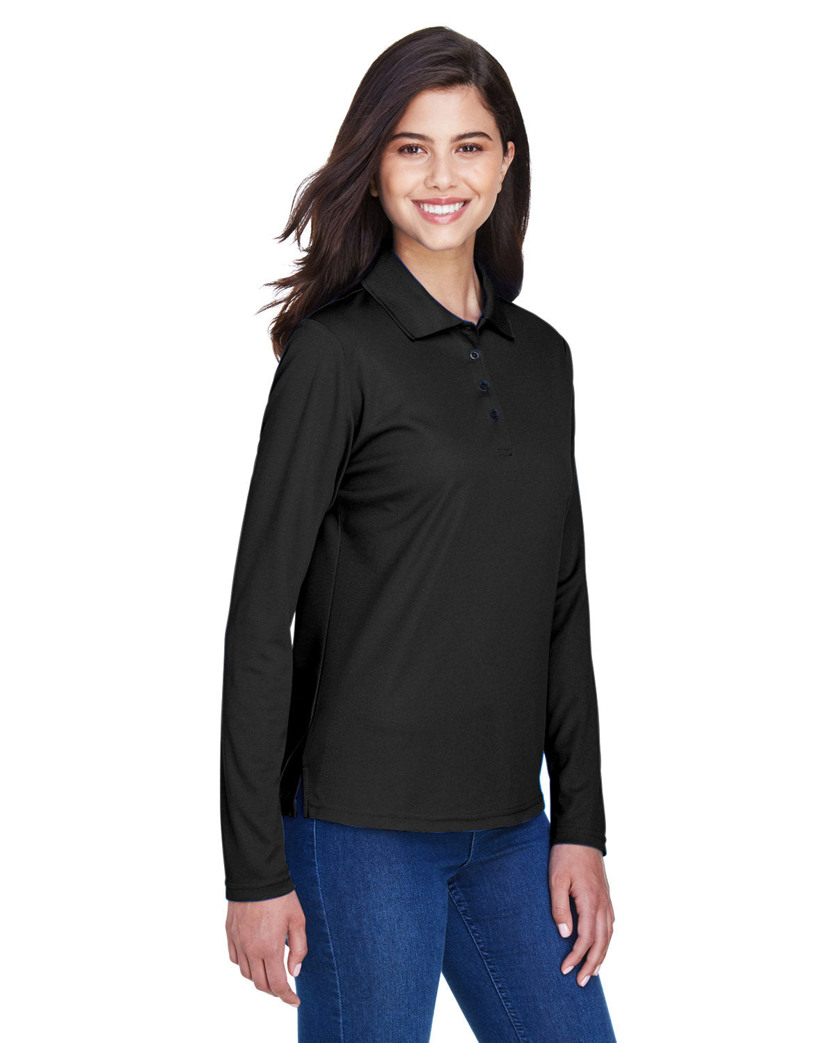 CORE365 Ladies' Pinnacle Performance Long-Sleeve Piqué Polo CORE365