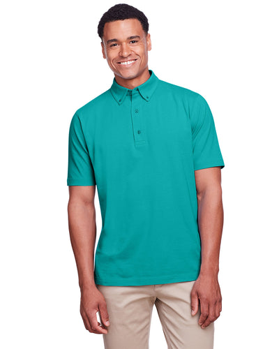 UltraClub Men's Lakeshore Stretch Cotton Performance Polo
