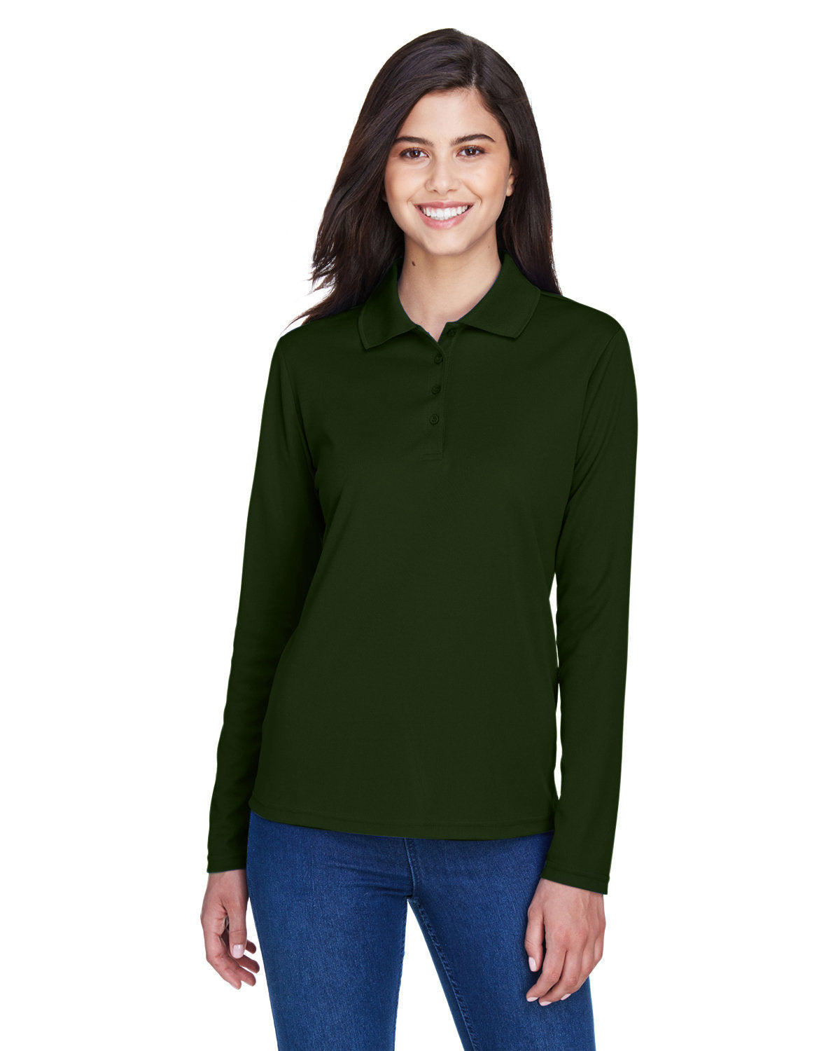 CORE365 Ladies' Pinnacle Performance Long-Sleeve Piqué Polo CORE365