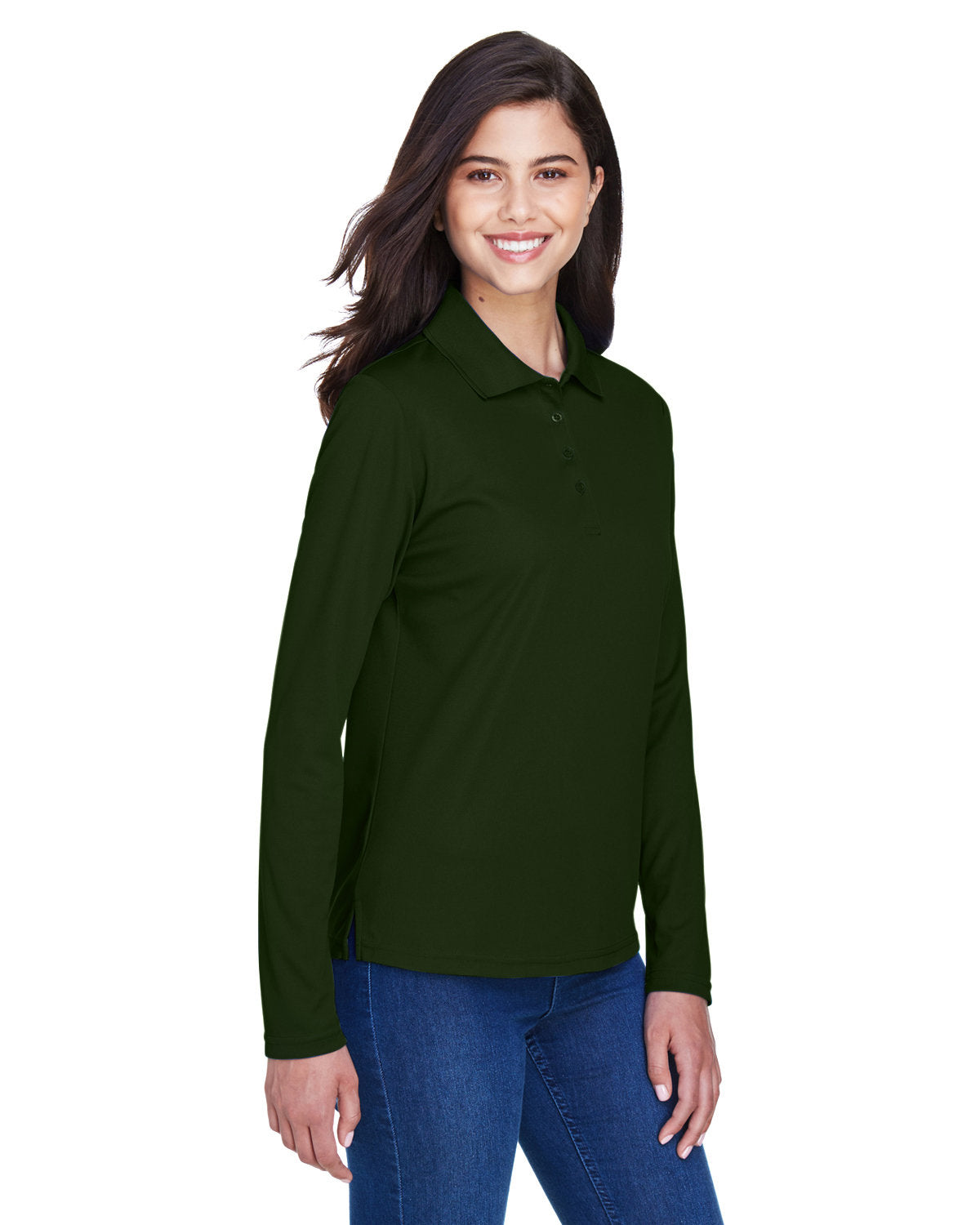 CORE365 Ladies' Pinnacle Performance Long-Sleeve Piqué Polo CORE365