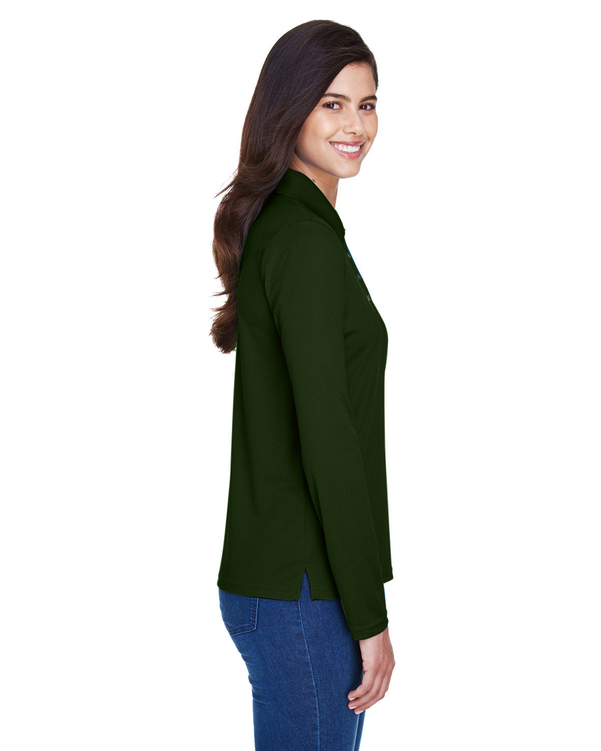 CORE365 Ladies' Pinnacle Performance Long-Sleeve Piqué Polo CORE365