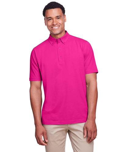 UltraClub Men's Lakeshore Stretch Cotton Performance Polo