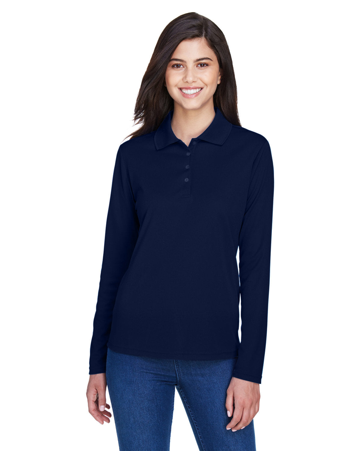 CORE365 Ladies' Pinnacle Performance Long-Sleeve Piqué Polo CORE365