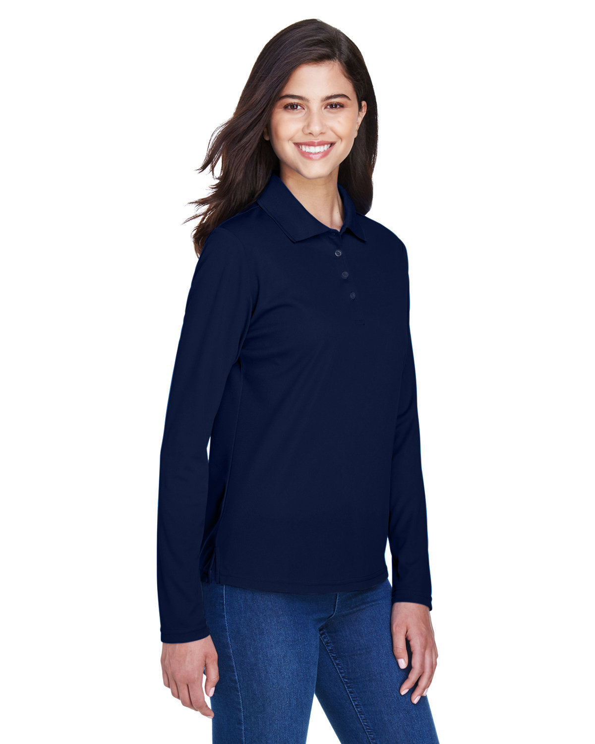 CORE365 Ladies' Pinnacle Performance Long-Sleeve Piqué Polo CORE365