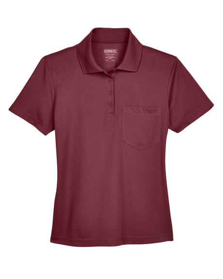 CORE365 Ladies' Origin Performance Piqué Polo with Pocket CORE365
