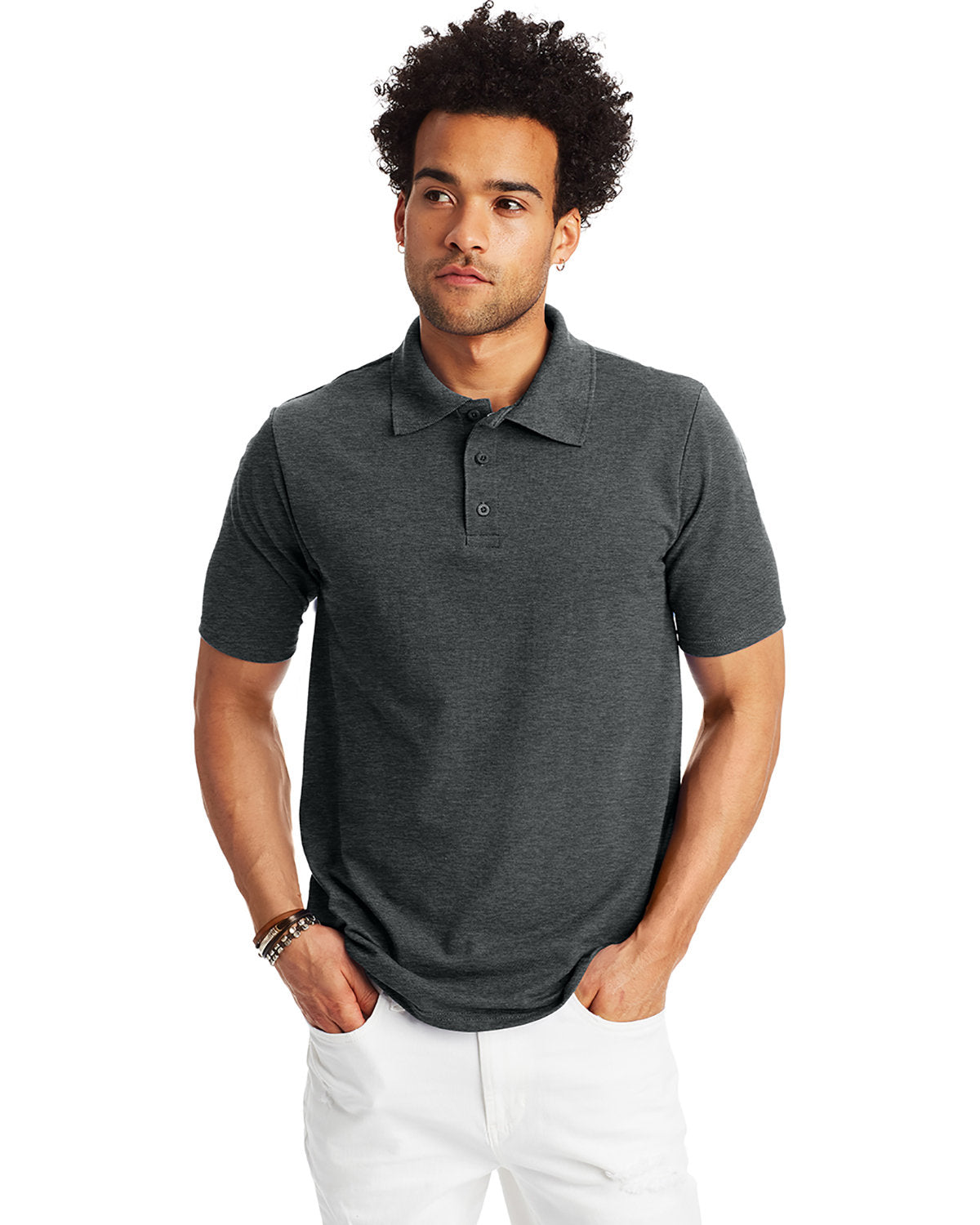 Hanes Men's X-Temp Pique Polo with Fresh IQ Hanes