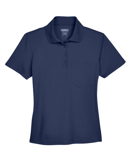 CORE365 Ladies' Origin Performance Piqué Polo with Pocket CORE365