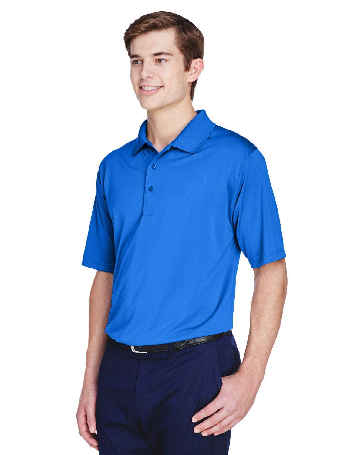 UltraClub Men's Cool & Dry 8-Star Elite Performance Interlock Polo UltraClub