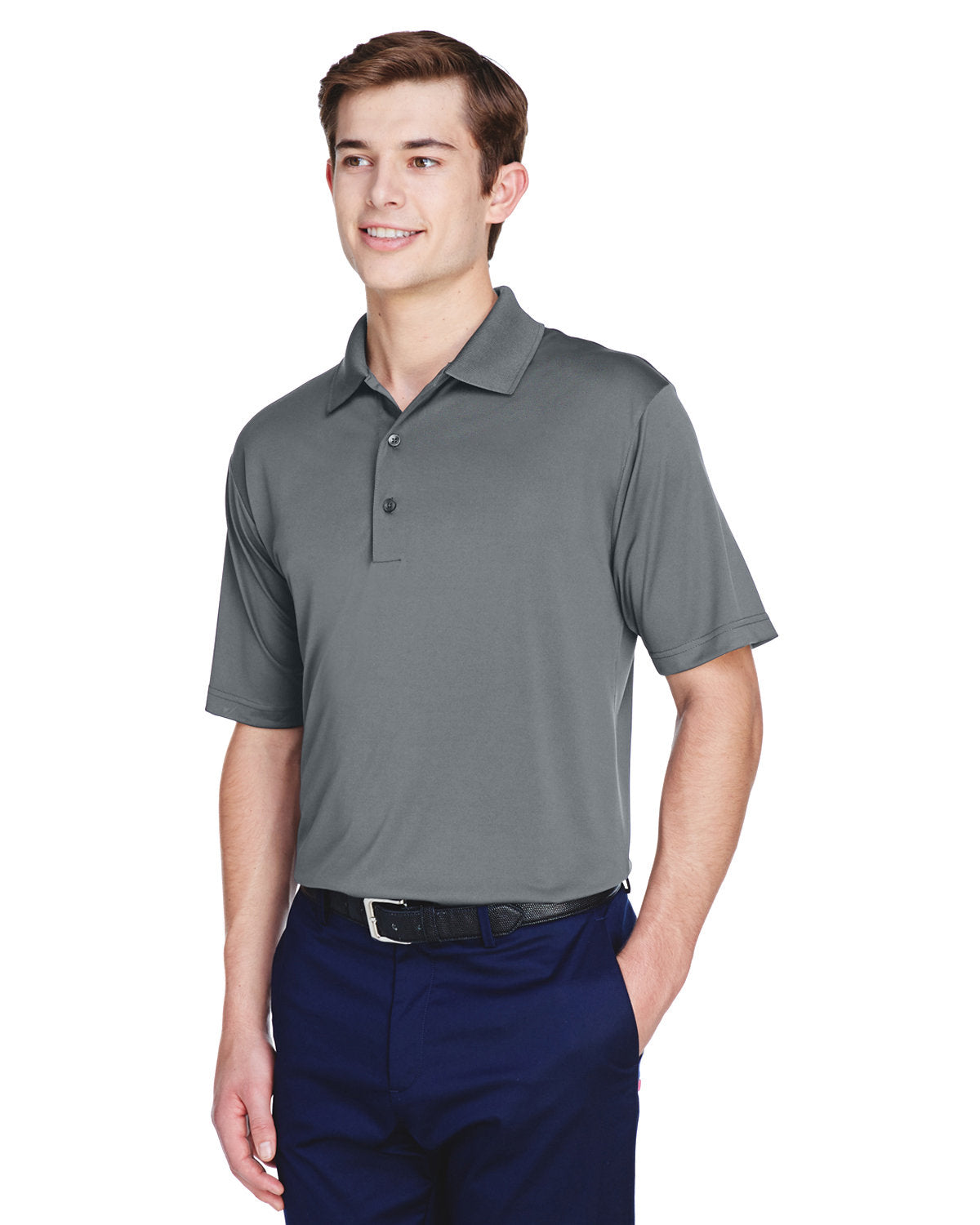 UltraClub Men's Cool & Dry 8-Star Elite Performance Interlock Polo UltraClub