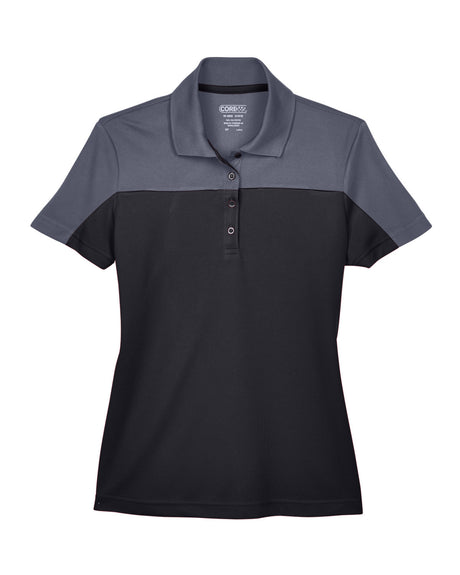 CORE365 Ladies' Balance Colorblock Performance Piqué Polo CORE365