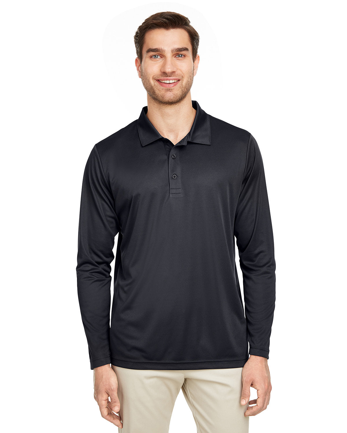 Team 365 Men's Zone Performance Long Sleeve Polo Team 365