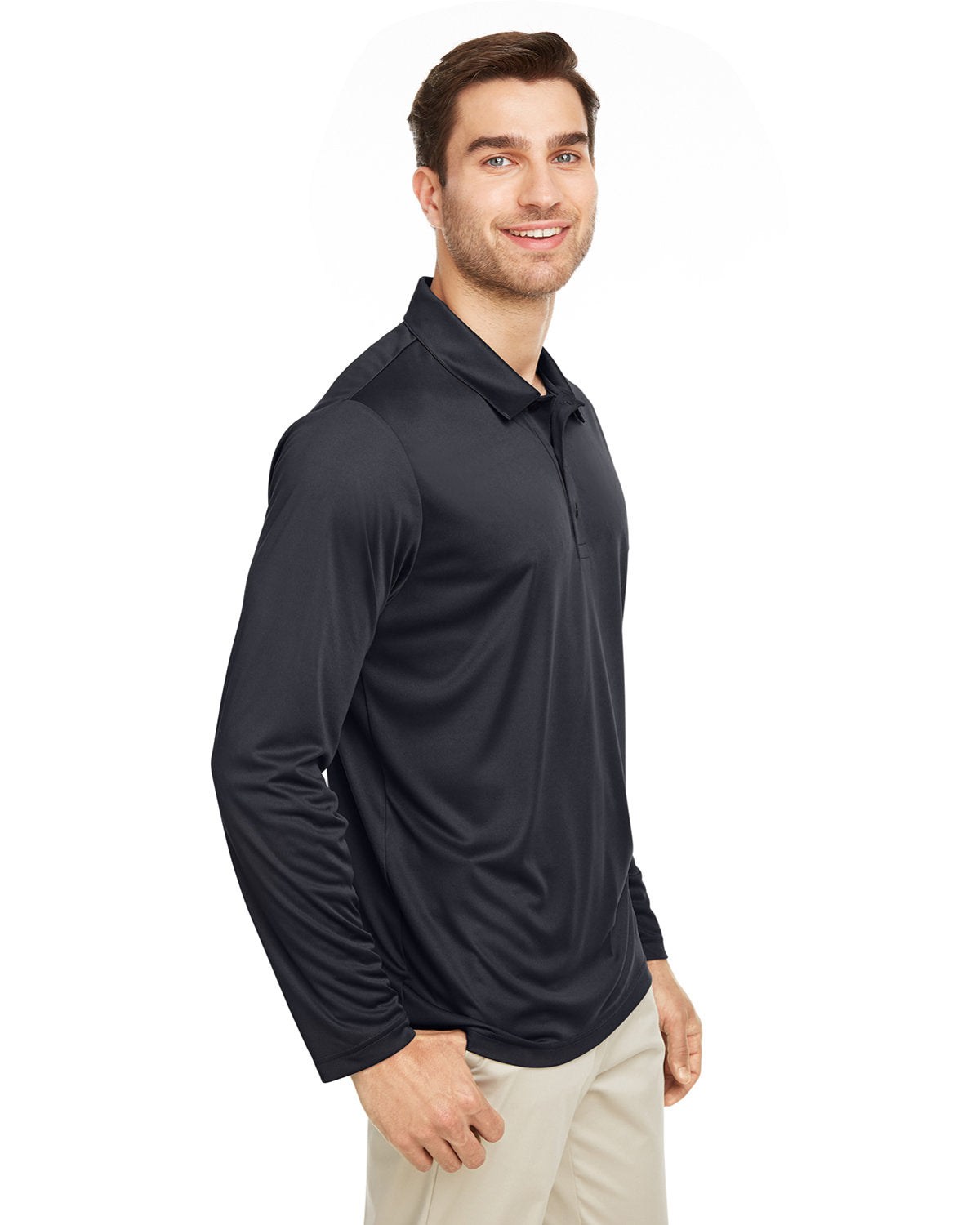 Team 365 Men's Zone Performance Long Sleeve Polo Team 365