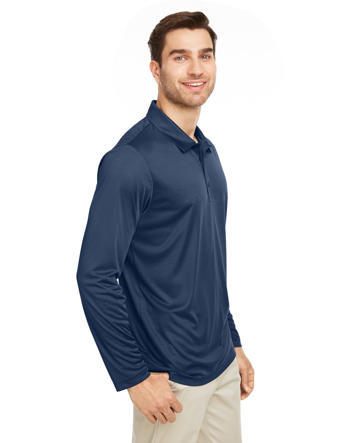 Team 365 Men's Zone Performance Long Sleeve Polo Team 365