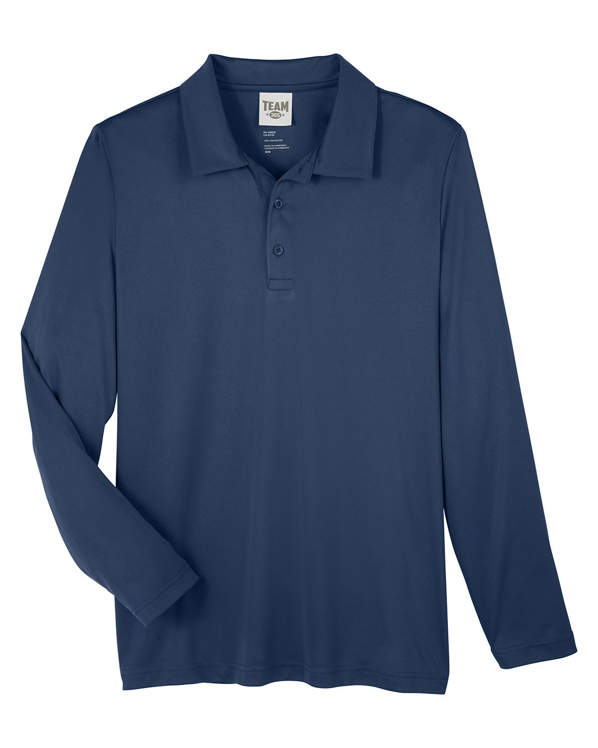 Team 365 Men's Zone Performance Long Sleeve Polo Team 365