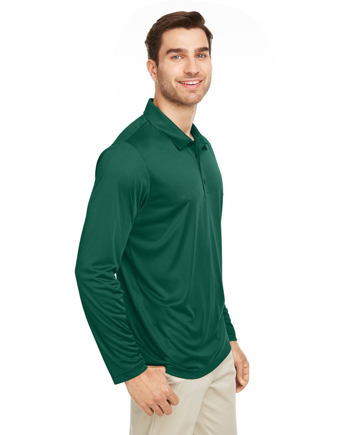 Team 365 Men's Zone Performance Long Sleeve Polo Team 365