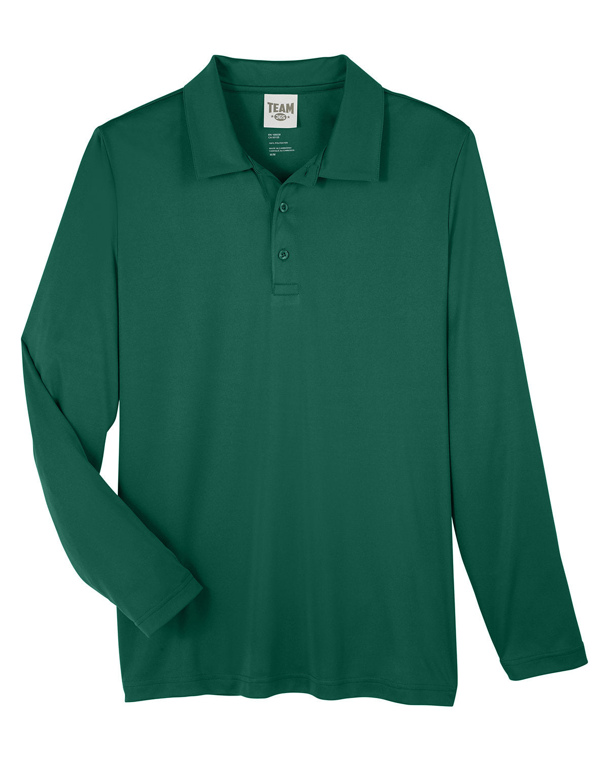 Team 365 Men's Zone Performance Long Sleeve Polo Team 365