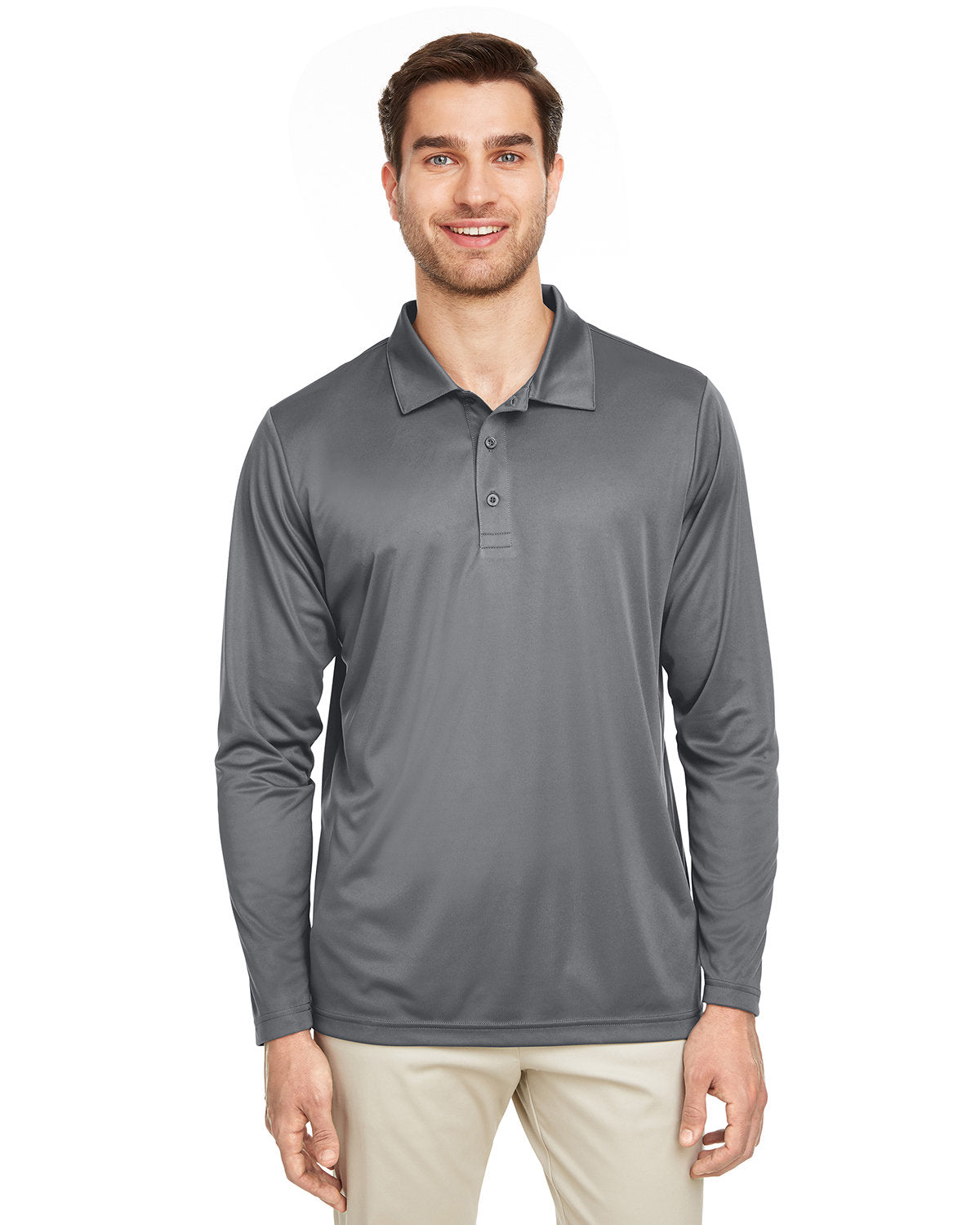 Team 365 Men's Zone Performance Long Sleeve Polo Team 365