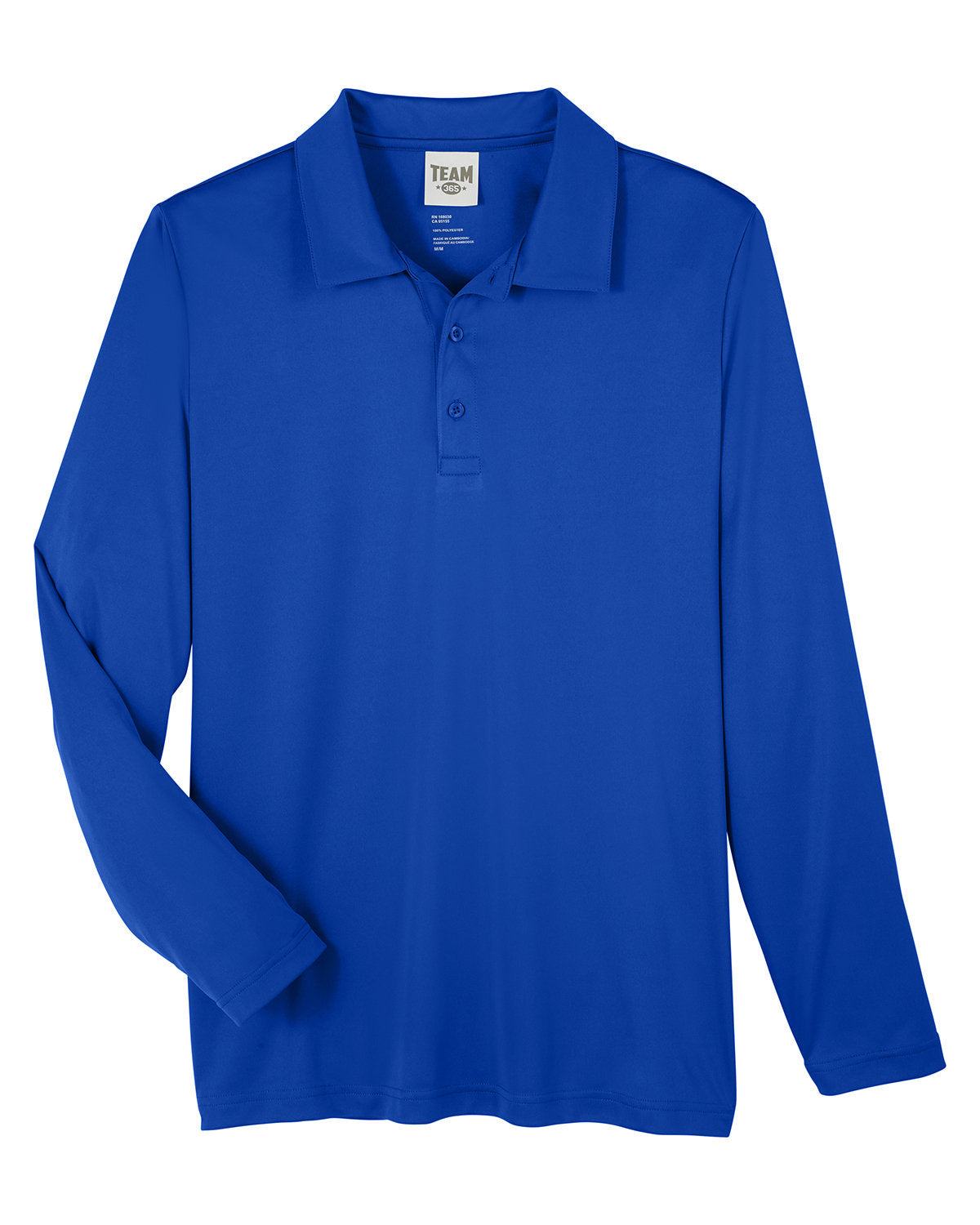 Team 365 Men's Zone Performance Long Sleeve Polo Team 365