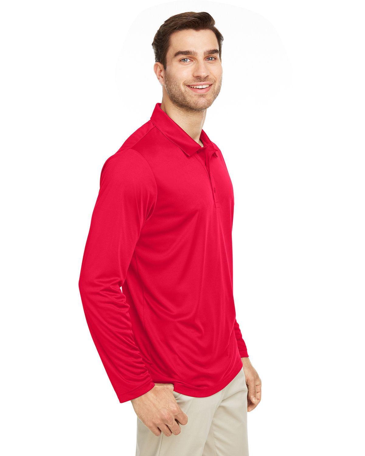 Team 365 Men's Zone Performance Long Sleeve Polo Team 365