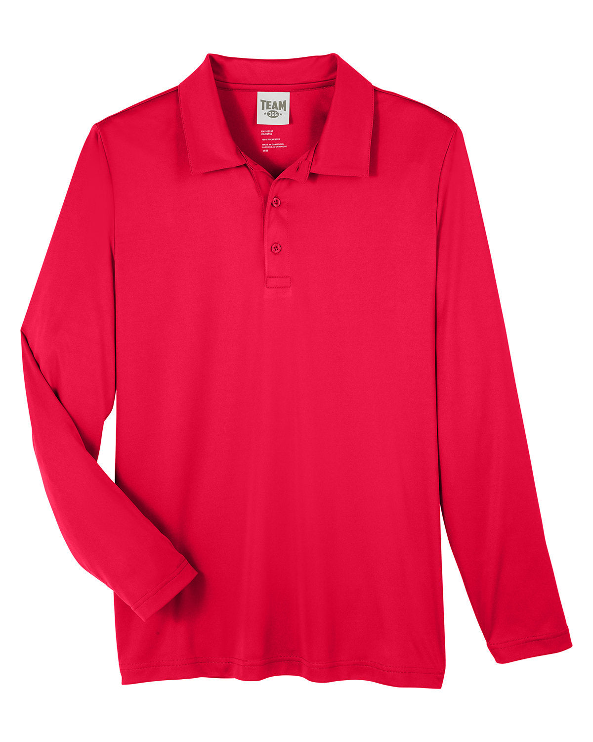 Team 365 Men's Zone Performance Long Sleeve Polo Team 365
