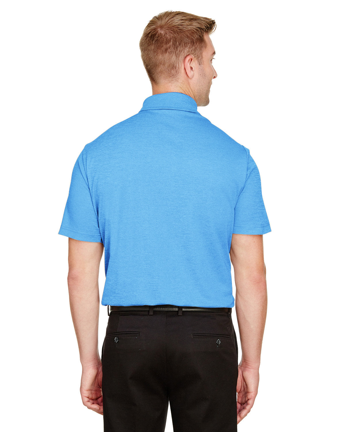 Devon & Jones CrownLux Performance™ Men's Address Melange Polo Devon & Jones