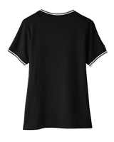 Devon & Jones Ladies' CrownLux Performance™ Plaited Tipped V-Neck Polo Devon & Jones