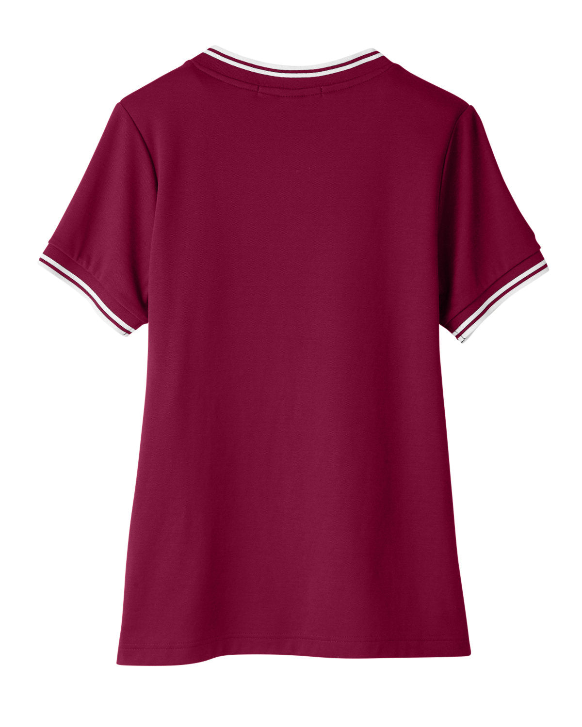 Devon & Jones Ladies' CrownLux Performance™ Plaited Tipped V-Neck Polo Devon & Jones
