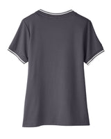 Devon & Jones Ladies' CrownLux Performance™ Plaited Tipped V-Neck Polo Devon & Jones