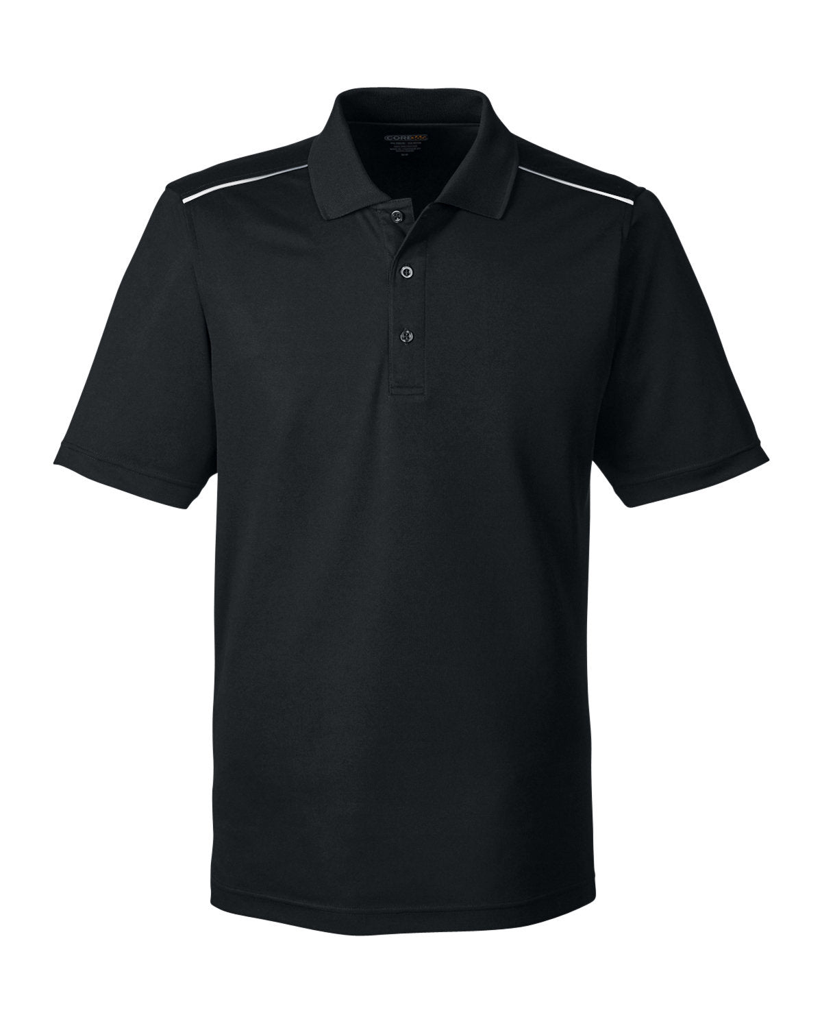 CORE365 Men's Radiant Performance Piqué Polo with Reflective Piping CORE365