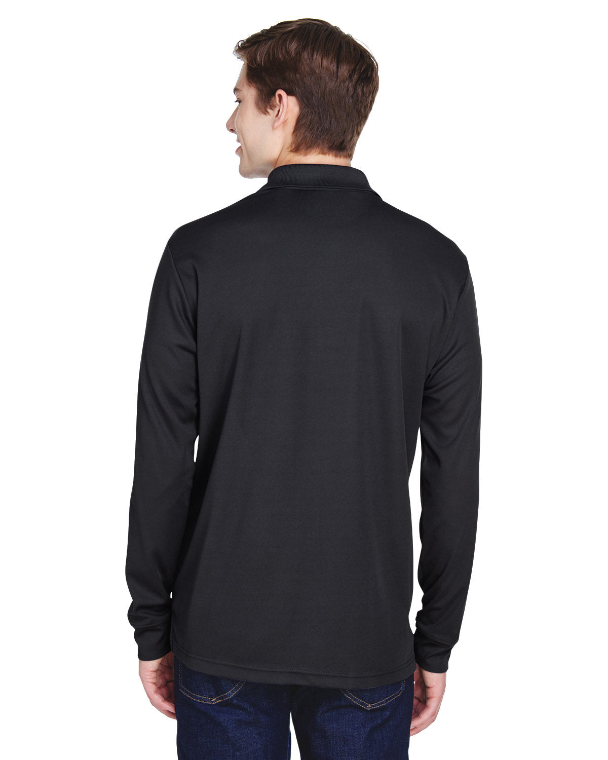 CORE365 Adult Pinnacle Performance Long-Sleeve Piqué Polo with Pocket CORE365