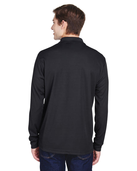 CORE365 Adult Pinnacle Performance Long-Sleeve Piqué Polo with Pocket CORE365