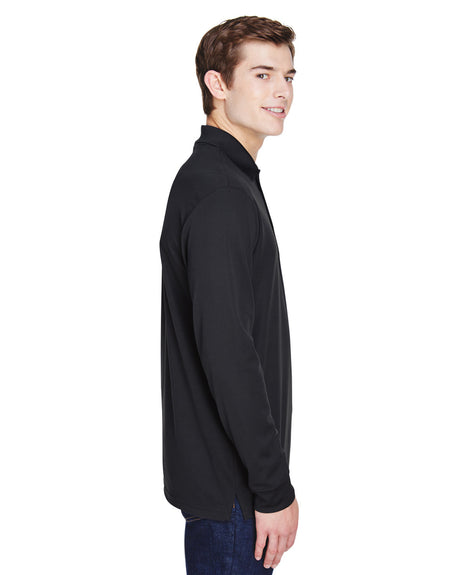 CORE365 Adult Pinnacle Performance Long-Sleeve Piqué Polo with Pocket CORE365