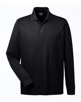 CORE365 Adult Pinnacle Performance Long-Sleeve Piqué Polo with Pocket CORE365