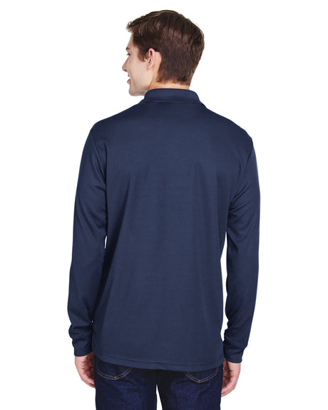 CORE365 Adult Pinnacle Performance Long-Sleeve Piqué Polo with Pocket CORE365