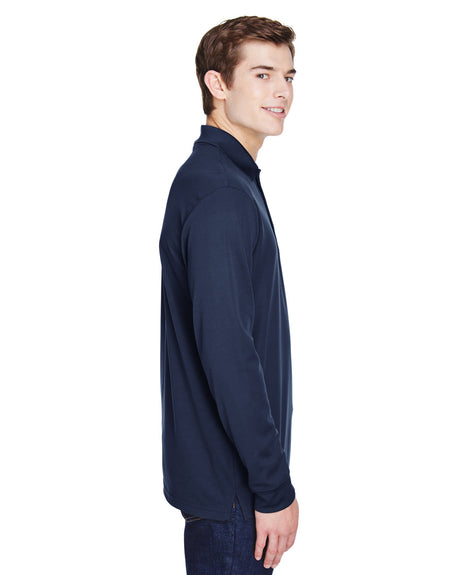 CORE365 Adult Pinnacle Performance Long-Sleeve Piqué Polo with Pocket CORE365