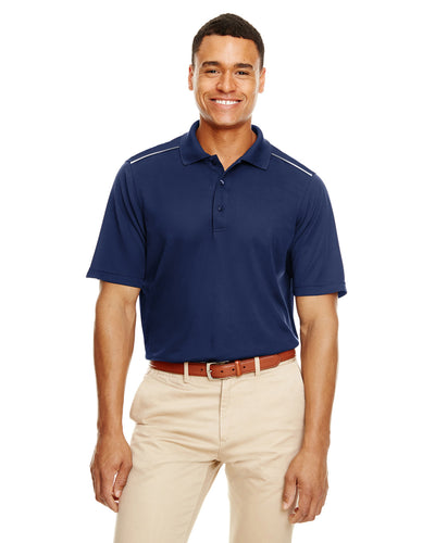 CORE365 Men's Radiant Performance Piqué Polo with Reflective Piping