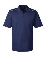 CORE365 Men's Radiant Performance Piqué Polo with Reflective Piping CORE365