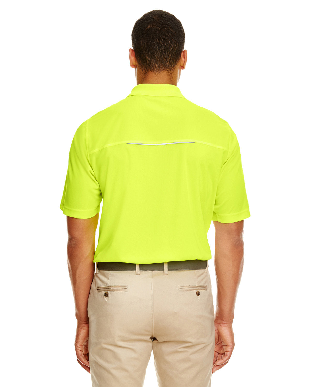 CORE365 Men's Radiant Performance Piqué Polo with Reflective Piping CORE365
