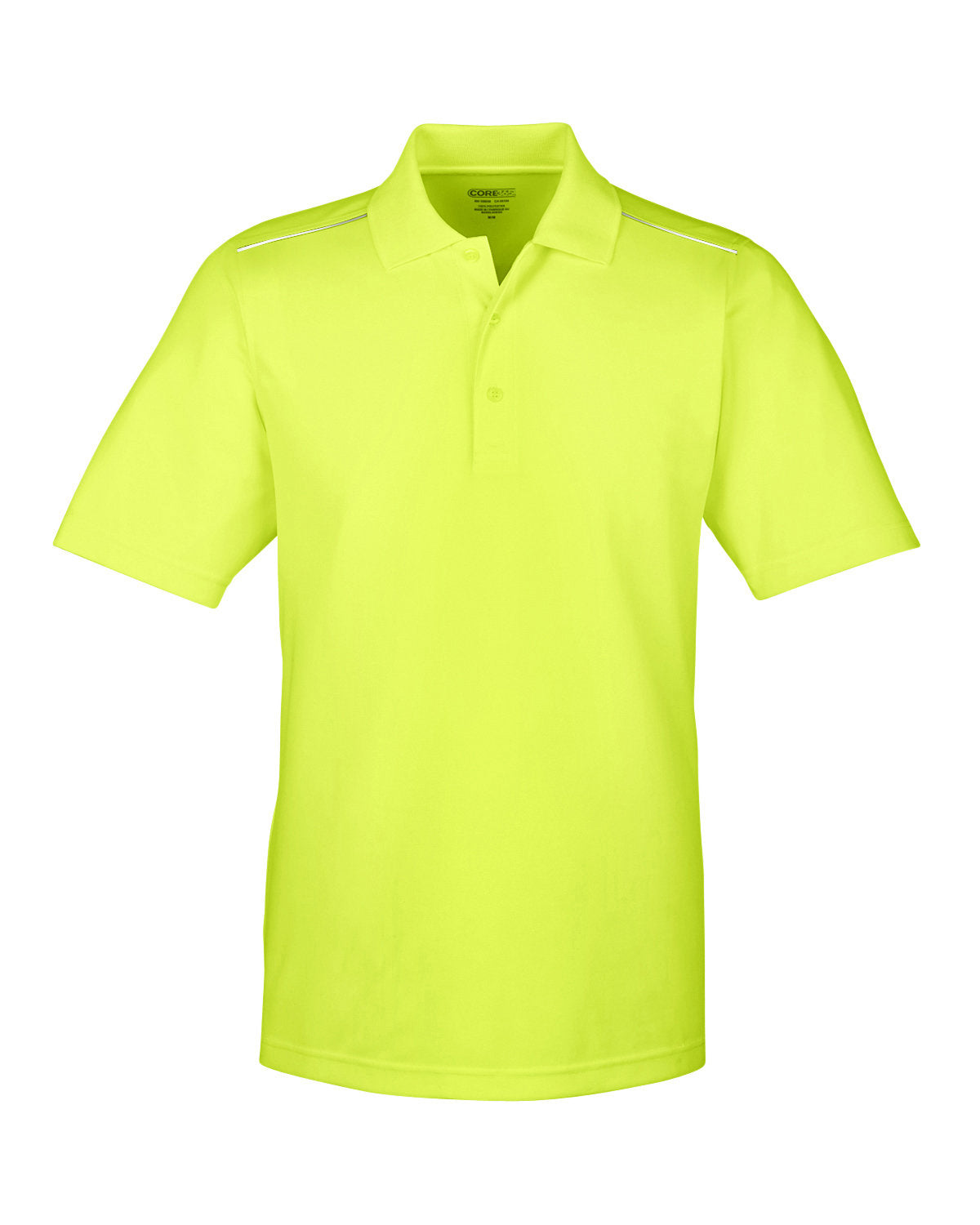 CORE365 Men's Radiant Performance Piqué Polo with Reflective Piping CORE365