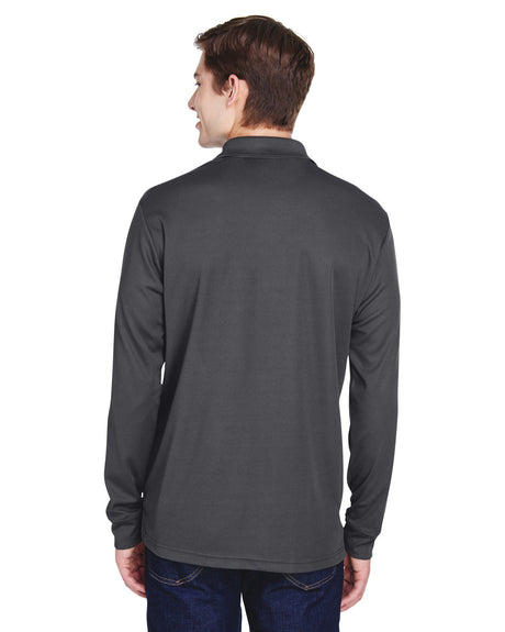 CORE365 Adult Pinnacle Performance Long-Sleeve Piqué Polo with Pocket CORE365