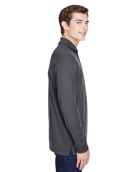 CORE365 Adult Pinnacle Performance Long-Sleeve Piqué Polo with Pocket CORE365