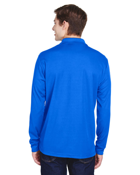 CORE365 Adult Pinnacle Performance Long-Sleeve Piqué Polo with Pocket CORE365