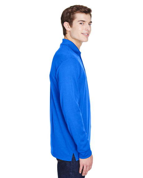 CORE365 Adult Pinnacle Performance Long-Sleeve Piqué Polo with Pocket CORE365