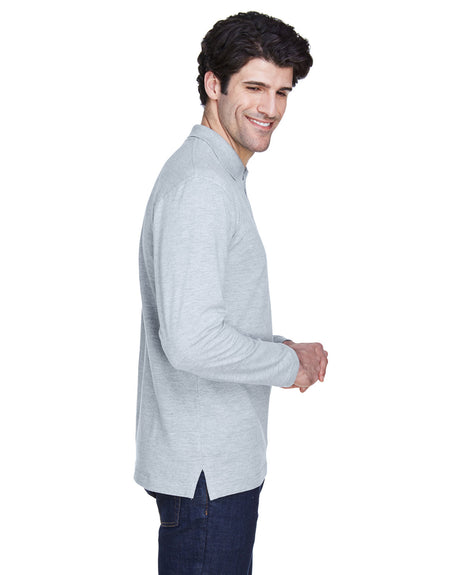 UltraClub Adult Long-Sleeve Classic Piqué Polo UltraClub