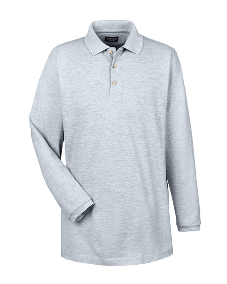 UltraClub Adult Long-Sleeve Classic Piqué Polo UltraClub