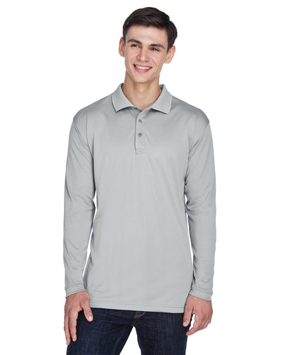 UltraClub Adult Cool & Dry Sport Long-Sleeve Polo
