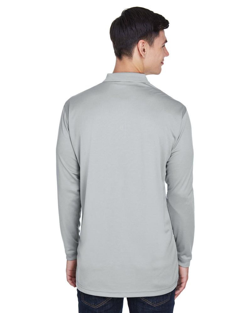 UltraClub Adult Cool & Dry Sport Long-Sleeve Polo