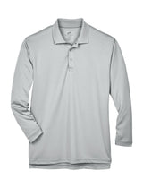 UltraClub Adult Cool & Dry Sport Long-Sleeve Polo UltraClub