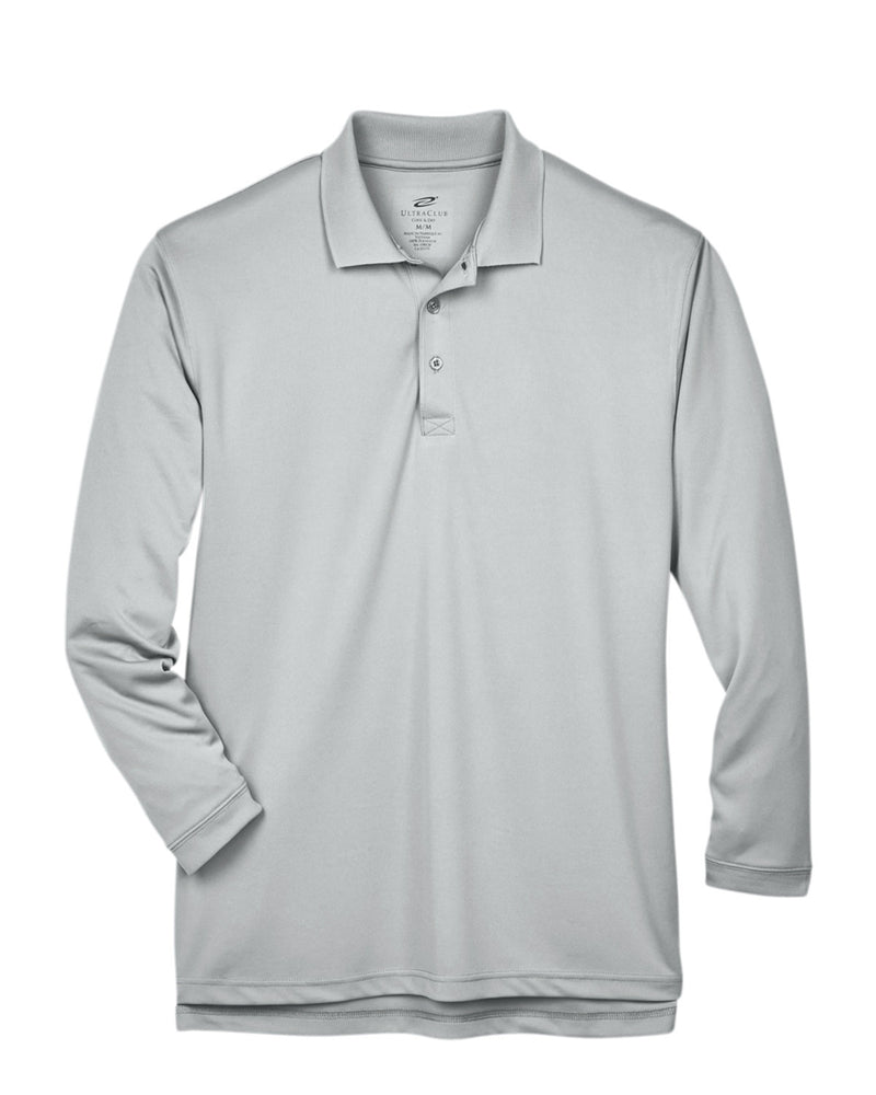 UltraClub Adult Cool & Dry Sport Long-Sleeve Polo